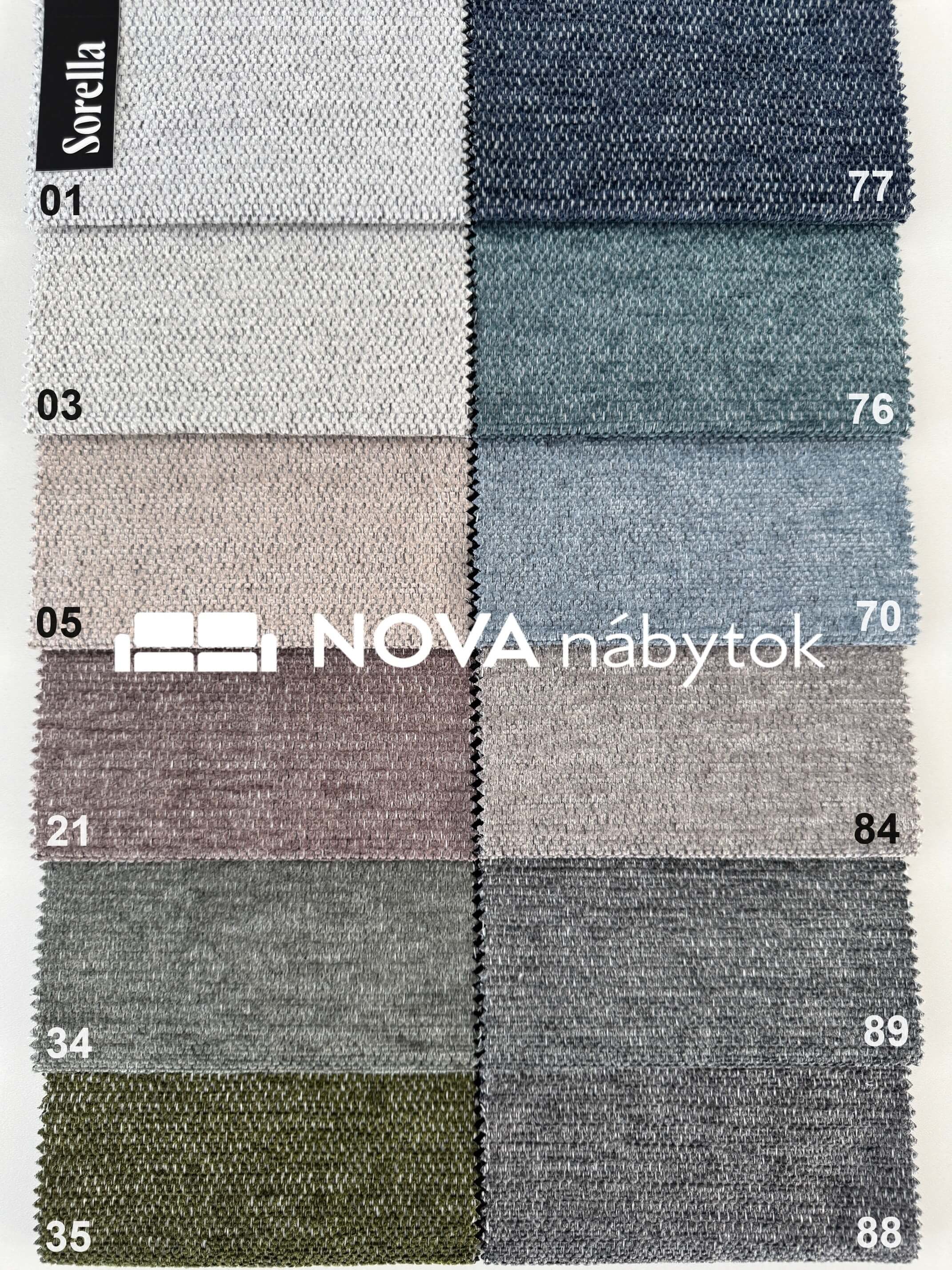 Sorella potahová látka Nábytek NOVA